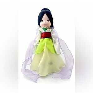 Precious Moments Princess Mulan Vinyl Doll Disney Exclusive 12” w/ Stand Posable
